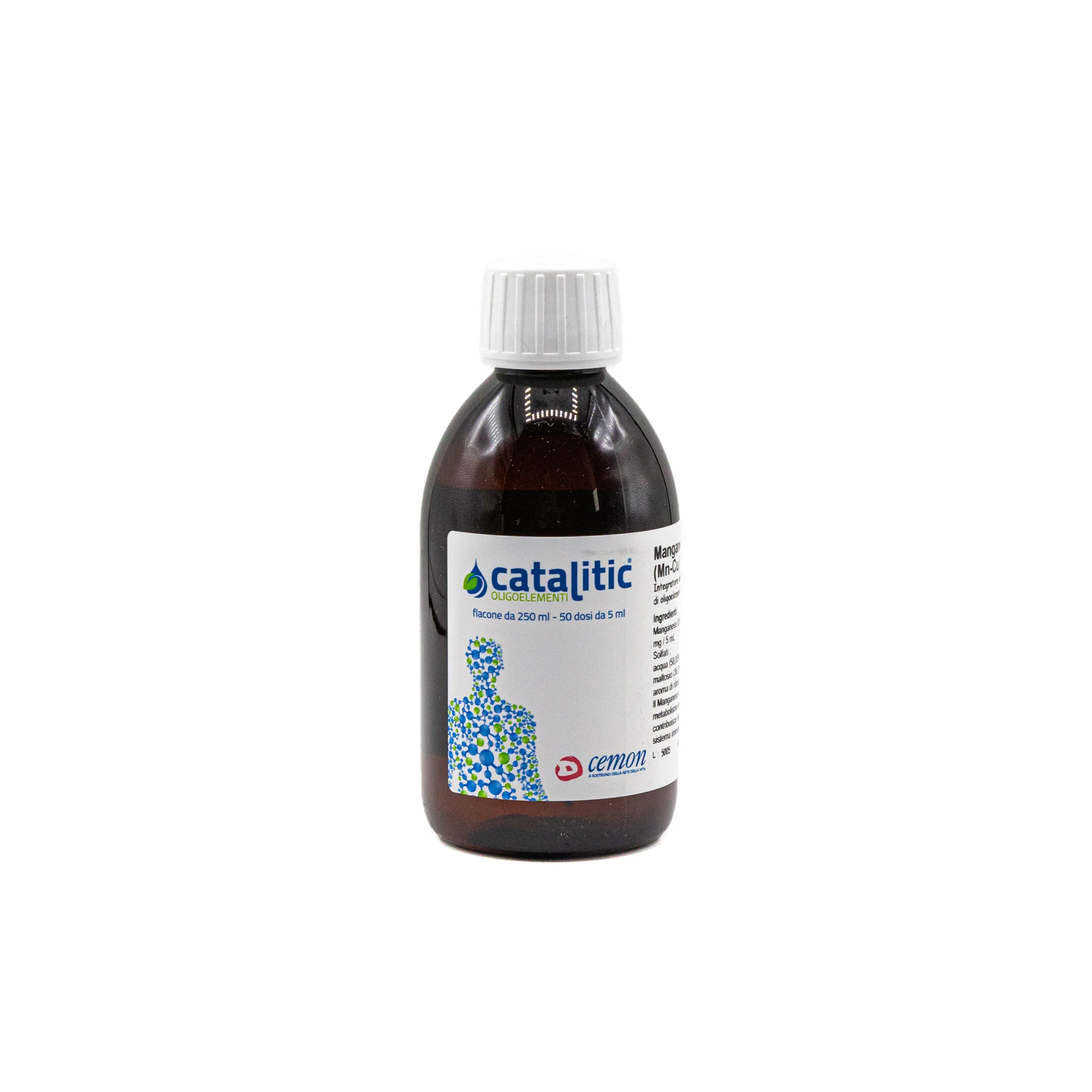 flacone Catalitic manganese rame Mn-Cu oligoelemento 250 ml per il benessere dell’organismo