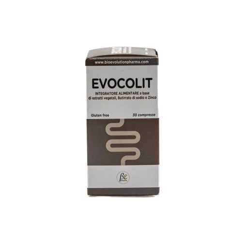 scatola frontale Evocolit compresse integratore per colon e regolarità intestinale