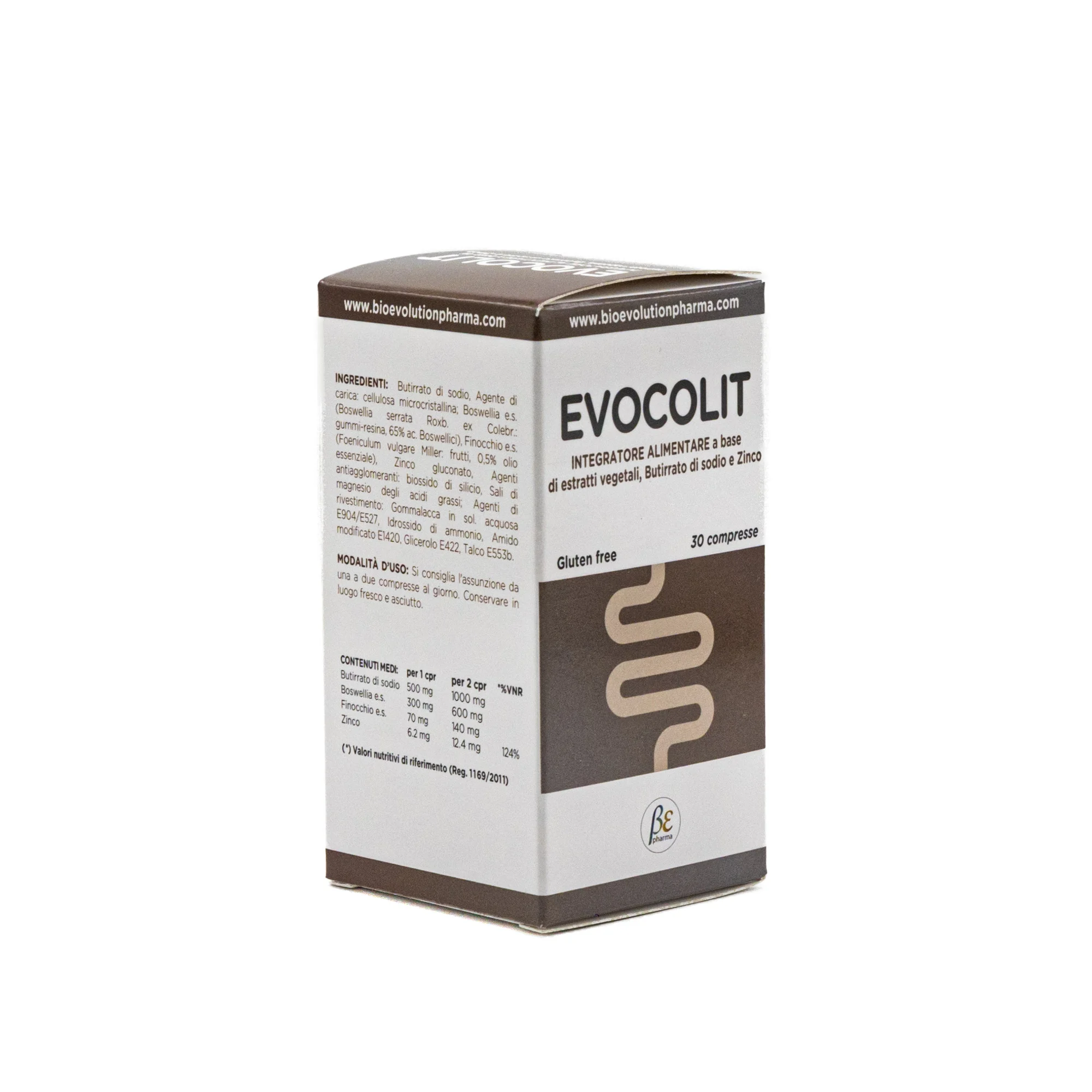 scatola 3/4 Evocolit compresse integratore per colon e regolarità intestinale