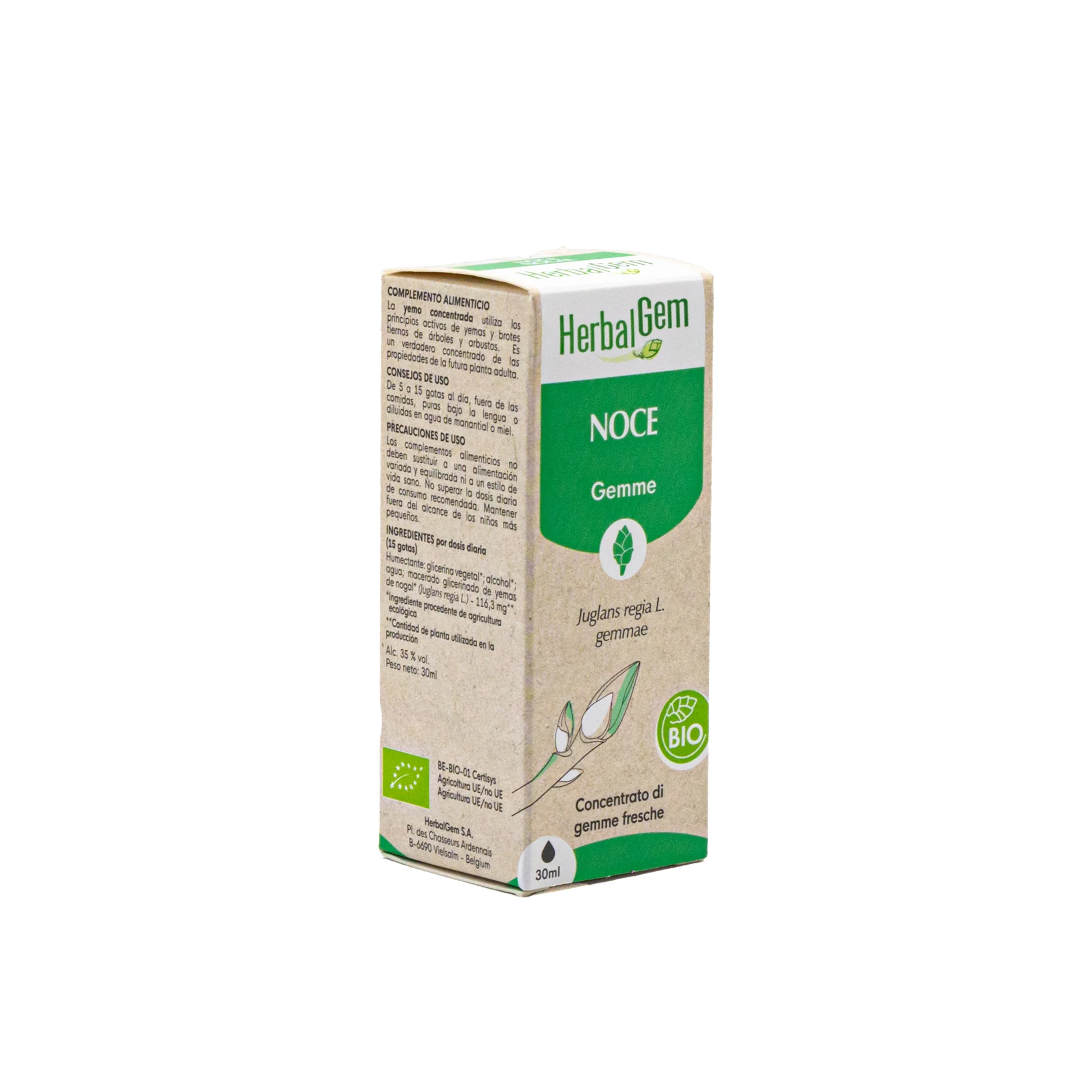 scatola 3/4 Noce gemmoderivato 30 ml naturale per equilibrio intestinale e benessere