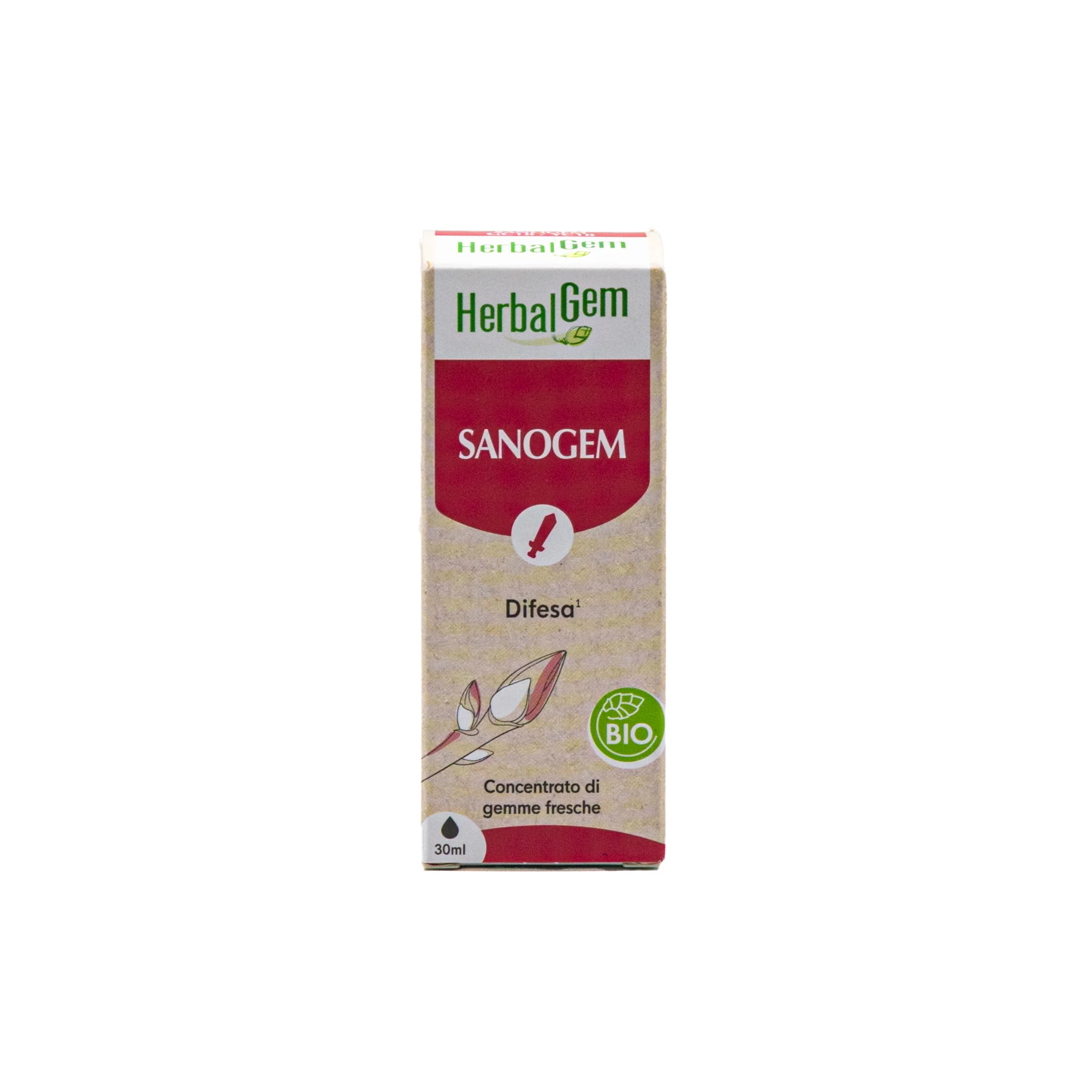 scatola Sanogem Complesso Difese 30 ml integratore naturale per rafforzare il sistema immunitario
