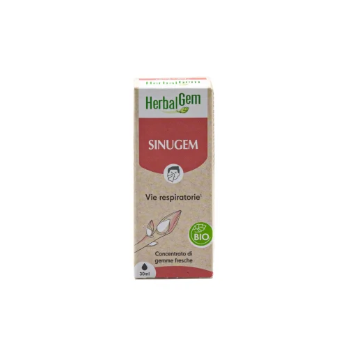 scatola frontale Sinugem Complesso Naso 30 ml rimedio naturale per naso chiuso e vie respiratorie